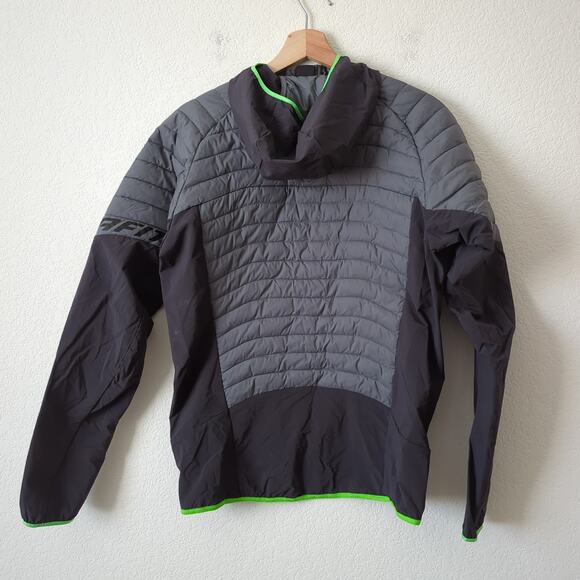 DYNAFIT TLT hybrid Primaloft Hoody Jacket Men's Small Gray Puffer Packable NWOT - Picture 2 of 8